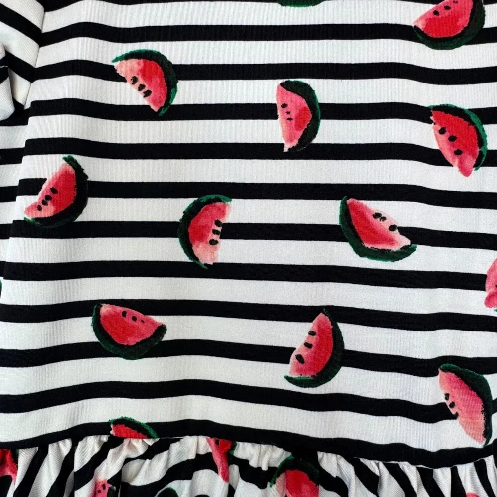 Dotdotsmile Dress Size 2T Black and White With Watermelon Print New with Tags - Picture 4 of 6
